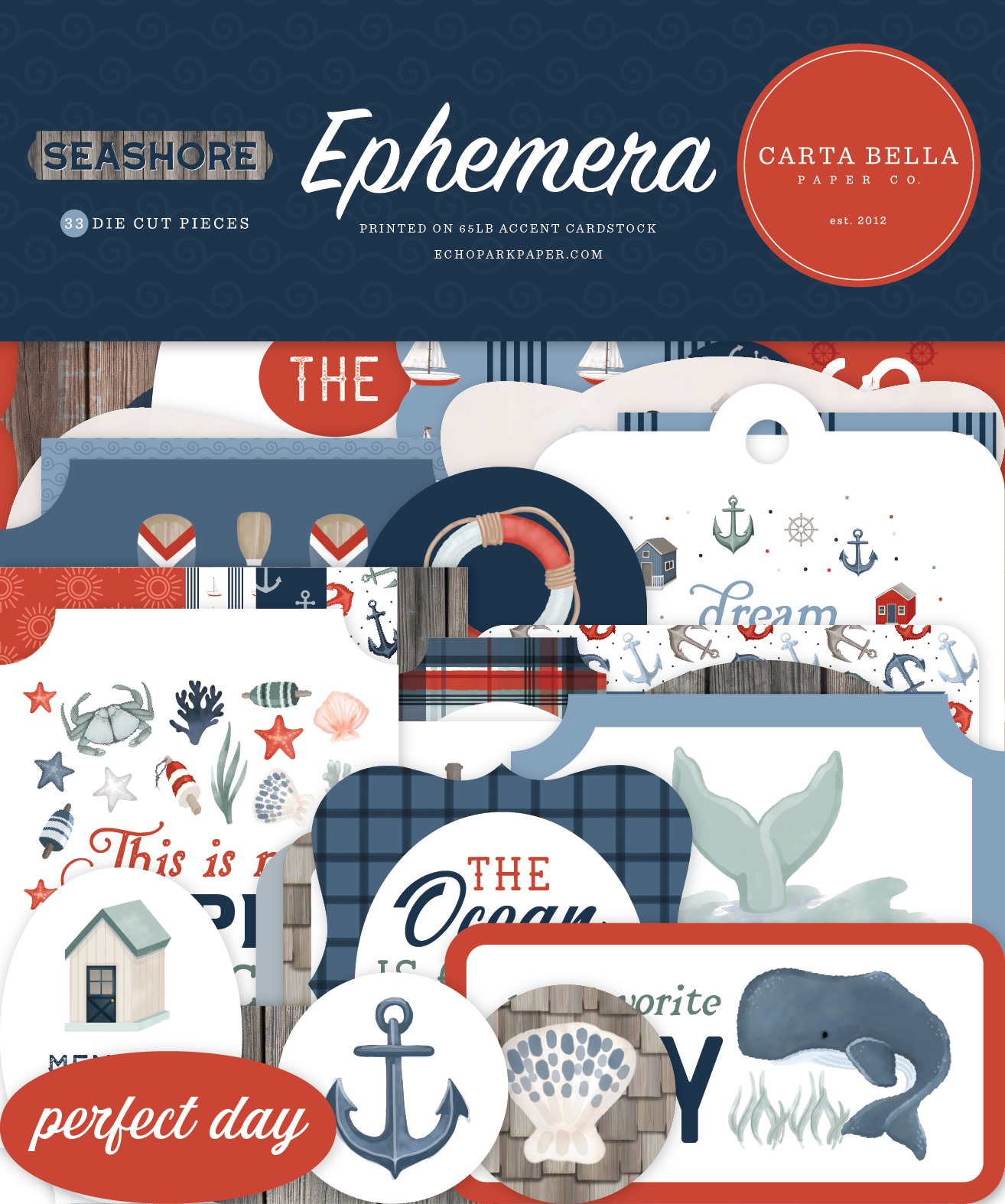 Carta Bella Seashore Ephemera