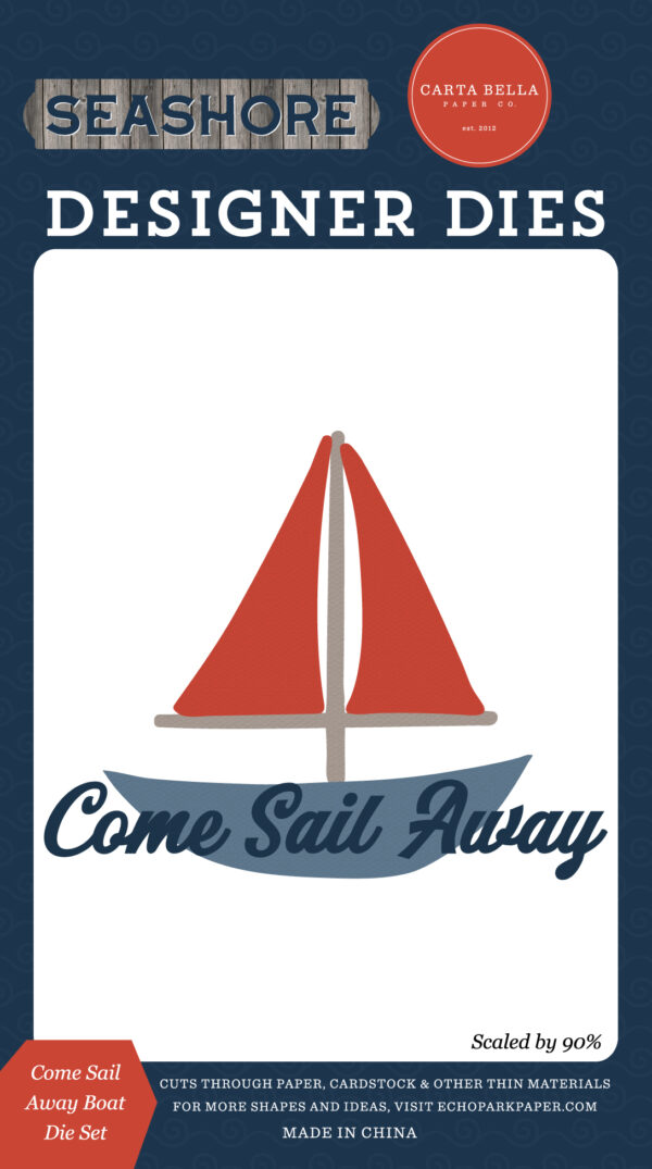 Carta Bella Seashore Die Come Sail Away Boat Carta Bella Seashore Die Come Sail Away Boat