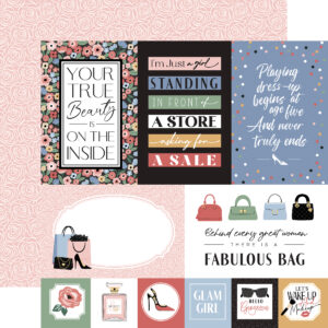 Echo Park Fashion 12X12 Multi Journaling Cards
