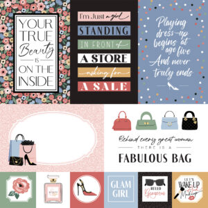 Echo Park Fashion 12X12 Multi Journaling Cards