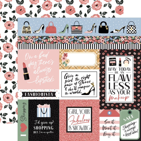 Echo Park Fashion 12X12 Fashion Journaling Cards Echo Park Fashion 12X12 Fashion Journaling Cards