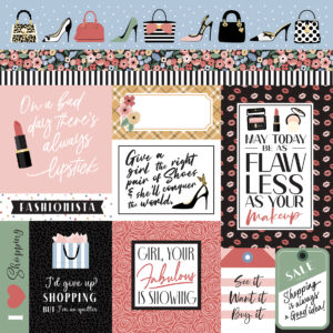 Echo Park Fashion 12X12 Fashion Journaling Cards