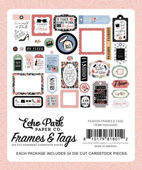 Echo Park Fashion Frames & Tags