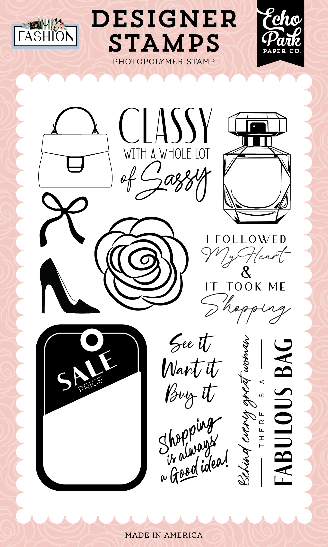 Echo Park Fashion Stamp Whole Lot of Sassy
