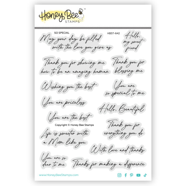 Honey Bee So Special 5X6 Stamp Set