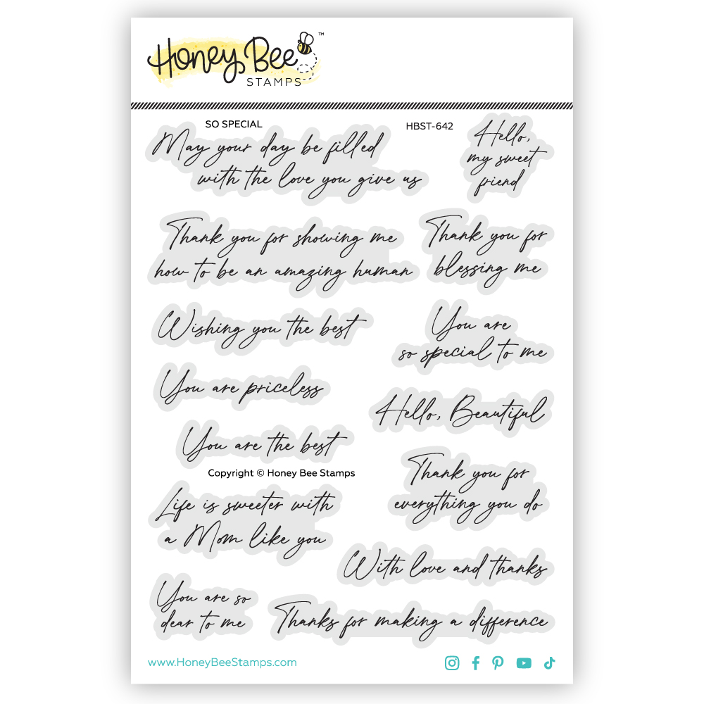 Honey Bee So Special 5X6 Stamp Set