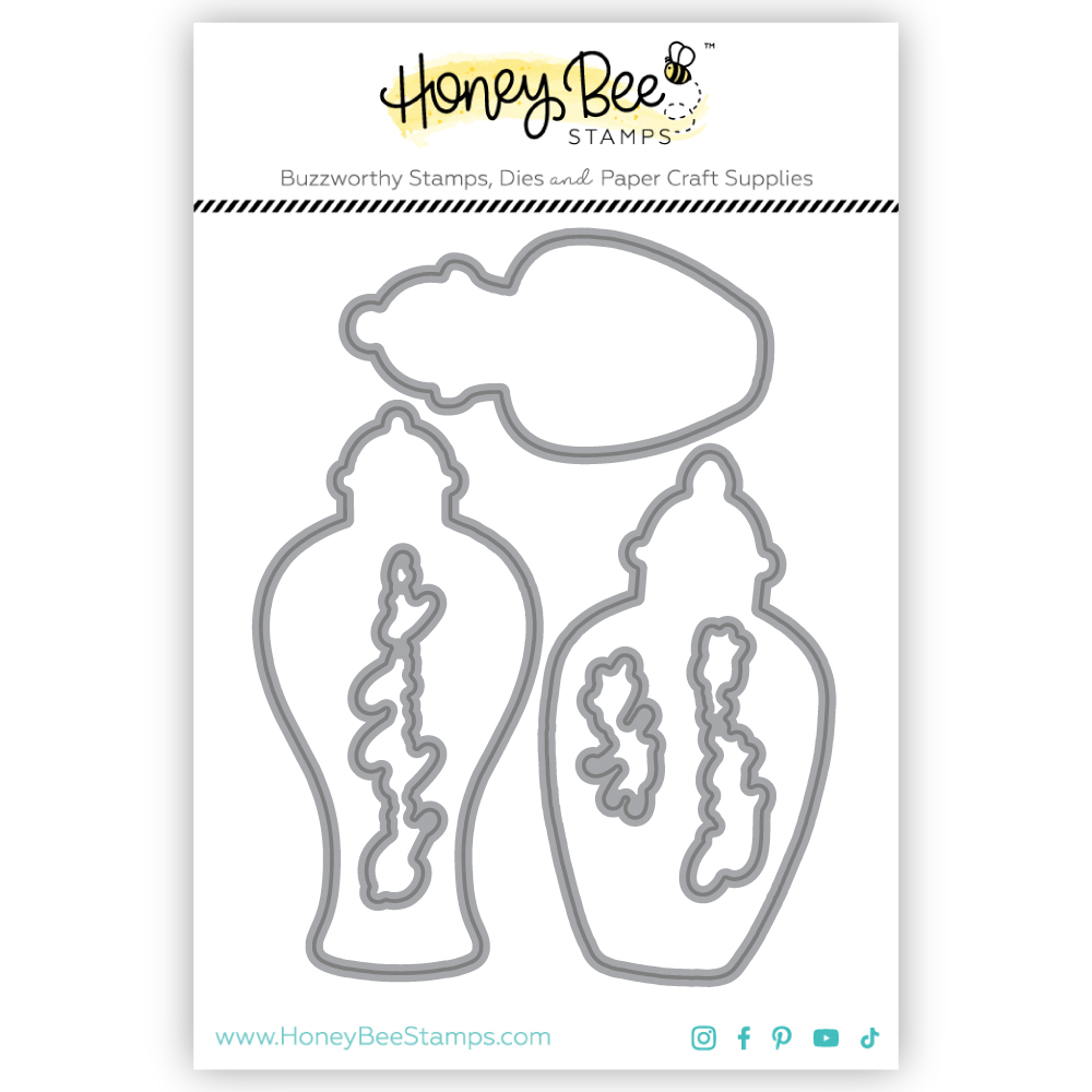 Honey Bee Ornate Ginger Jars Honey Cuts