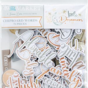 49 & Market Little Dreamer Chipboard Words