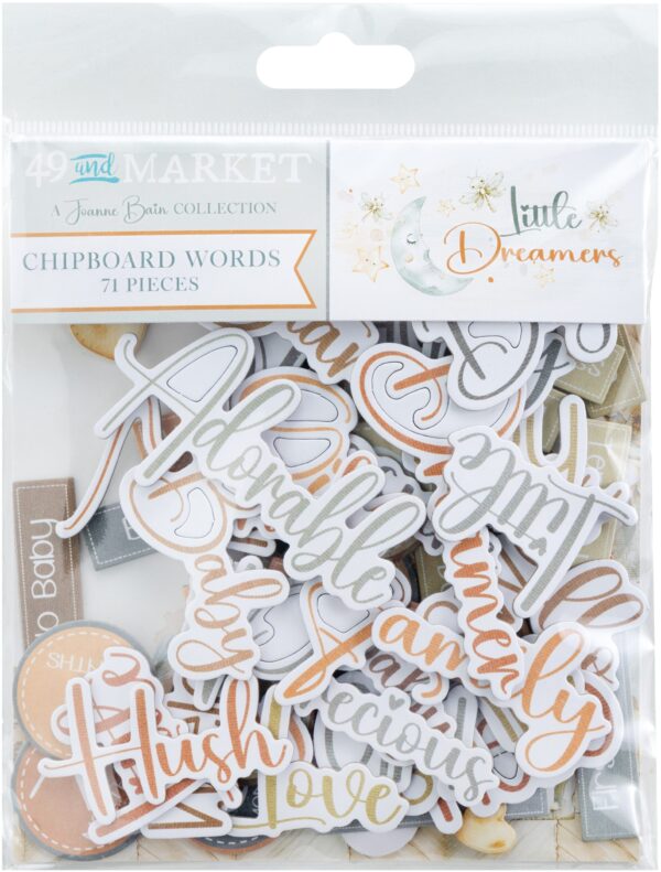 49 & Market Little Dreamer Chipboard Words