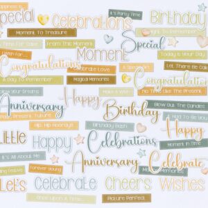 49 & Market Little Celebrations Chipboard Words