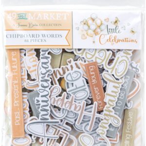 49 & Market Little Celebrations Chipboard Words