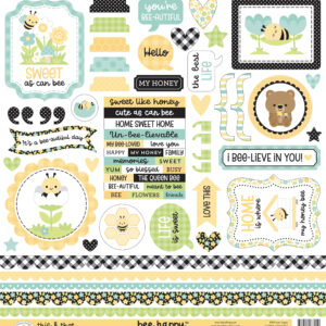 Doodlebug Bee Happy This & That Stickers