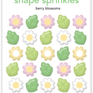 Doodlebug Berry Blossoms Shape Sprinkles