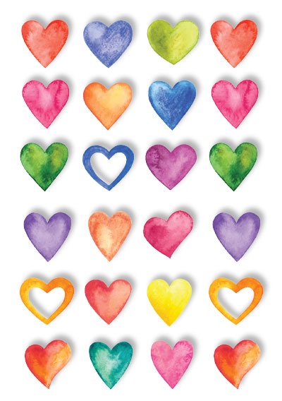 PAPER HOUSE STICKER HEARTS POP UP