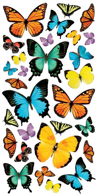 PAPER HOUSE STICKER LARGE BUTTERFLIES