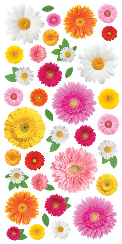 PAPER HOUSE STICKER GERBER DAISIES