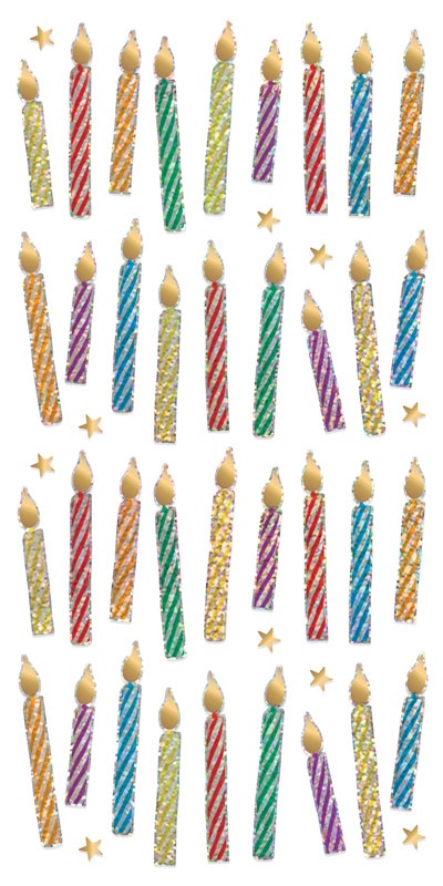 PAPER HOUSE STICKER BIRTHDAY CANDLES