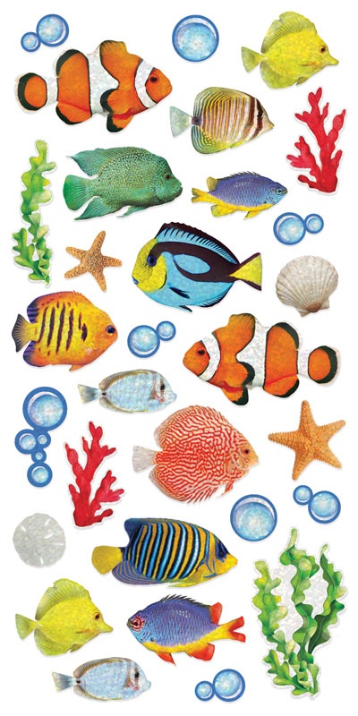PAPER HOUSE STICKER TROPICAL FISH