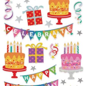 PAPER HOUSE STICKER BIRTHDAY CAKE