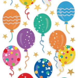 PAPER HOUSE STICKER BIRTHDAY BALLOONS