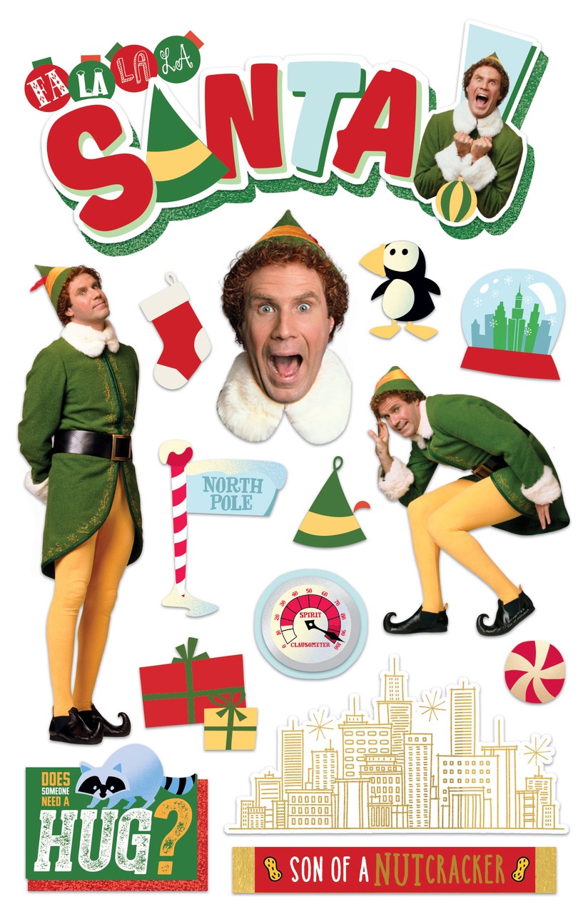 PAPER HOUSE STICKER ELF 3D