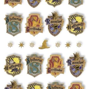 PAPER HOUSE STICKER HARRY POTTER HOUSE SHIELDS