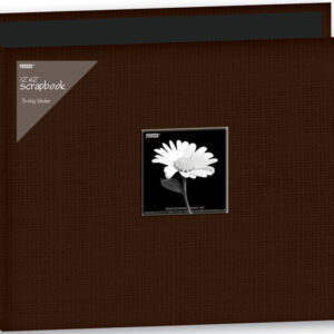 PIONEER 3 RING BINDER 12X12 FABRIC BROWN