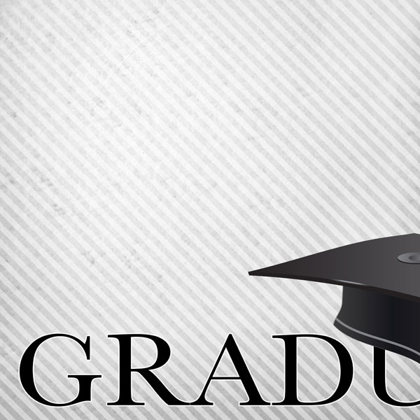 SCRAPBOOK CUSTOMS 12X12 GRADUATION CAP LEFT