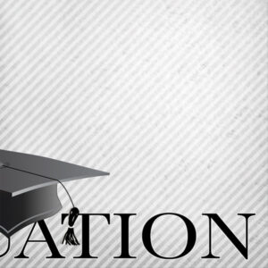 SCRAPBOOK CUSTOMS 12X12 GRADUATION CAP RIGHT