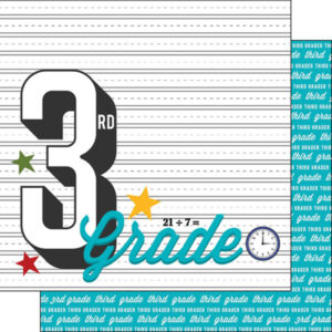 SCRAPBOOK CUSTOMS GRADES 12X12 3RD GRADE