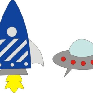 Petticoat Parlor Spaceships Set B