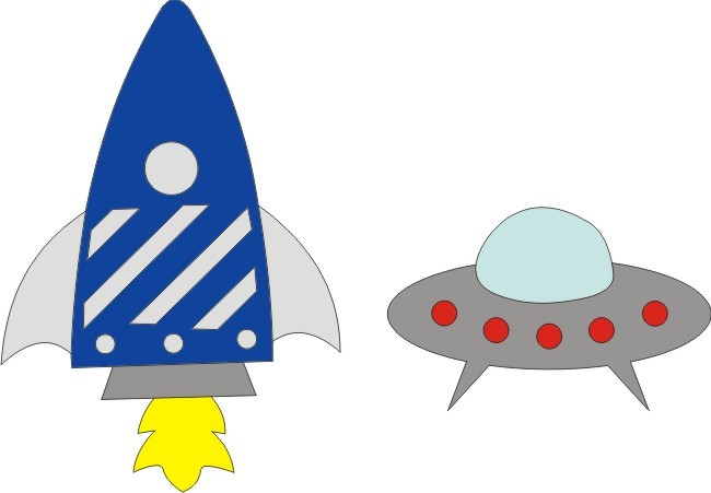 Petticoat Parlor Spaceships Set B