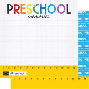 SCRAPBOOK CUSTOMS 12X12 PRESCHOOL RULER