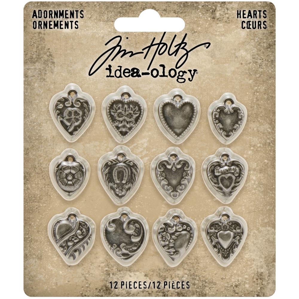 Advantus Tim Holtz Adornments Hearts