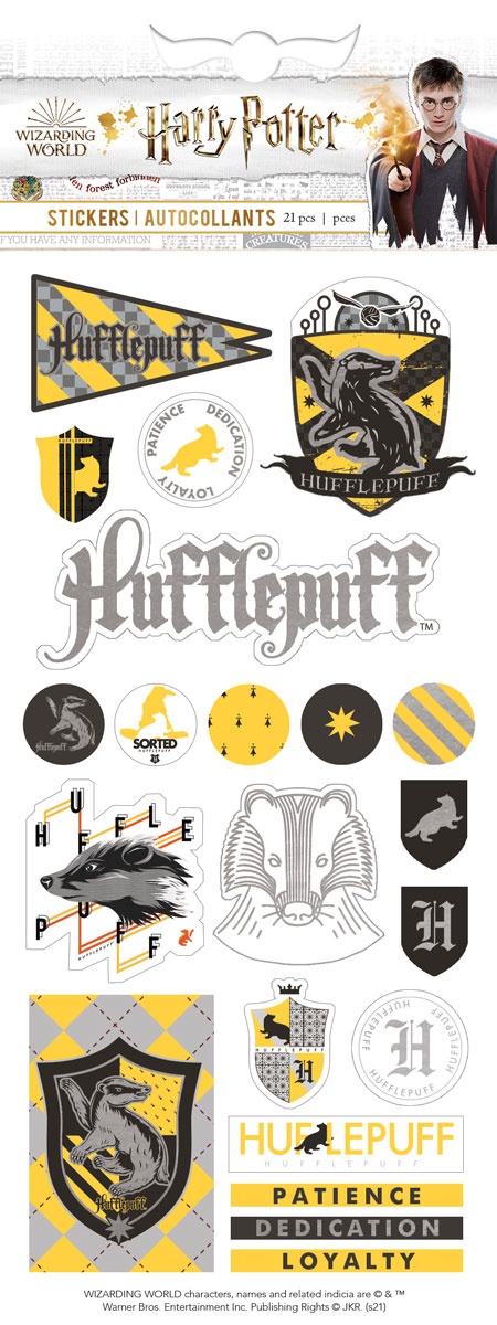PAPER HOUSE HUFFLEPUFF HOUSE PRIDE ENAMEL STICKER