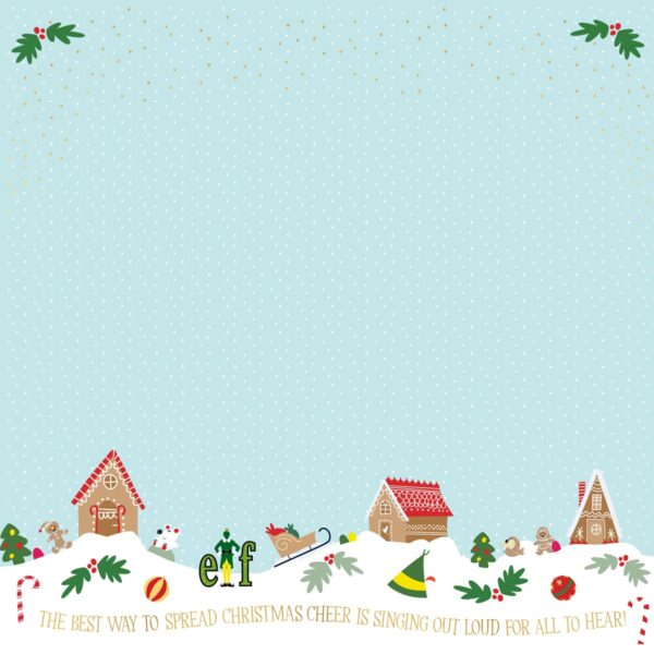 PAPER HOUSE ELF 12X12 SPREAD CHRISTMAS C