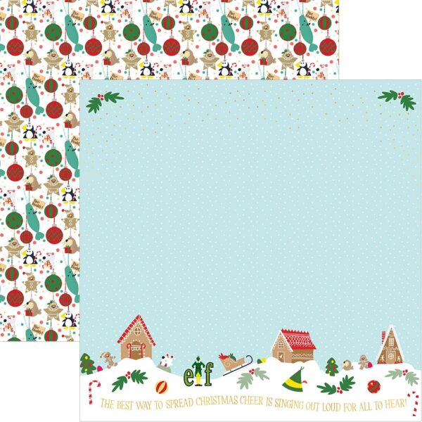 PAPER HOUSE ELF 12X12 SPREAD CHRISTMAS C