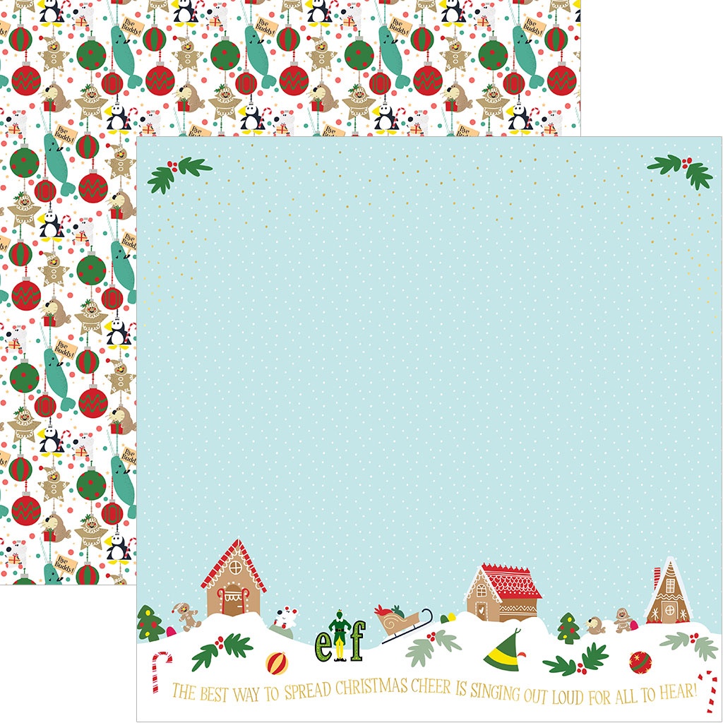 PAPER HOUSE ELF 12X12 SPREAD CHRISTMAS C