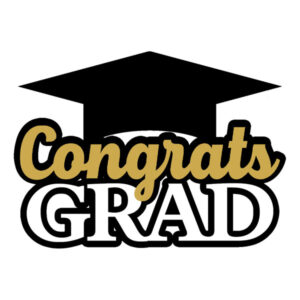 SCRAPBOOK CUSTOMS CONGRATS GRAD LASER CUT