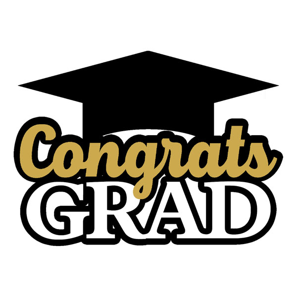 SCRAPBOOK CUSTOMS CONGRATS GRAD LASER CUT