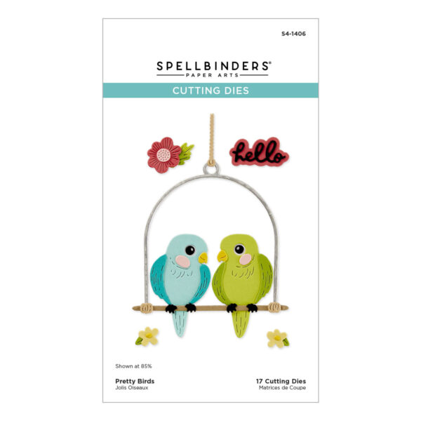Spellbinders Pretty Birds Etched Dies From the Cheerful Chirps Collection