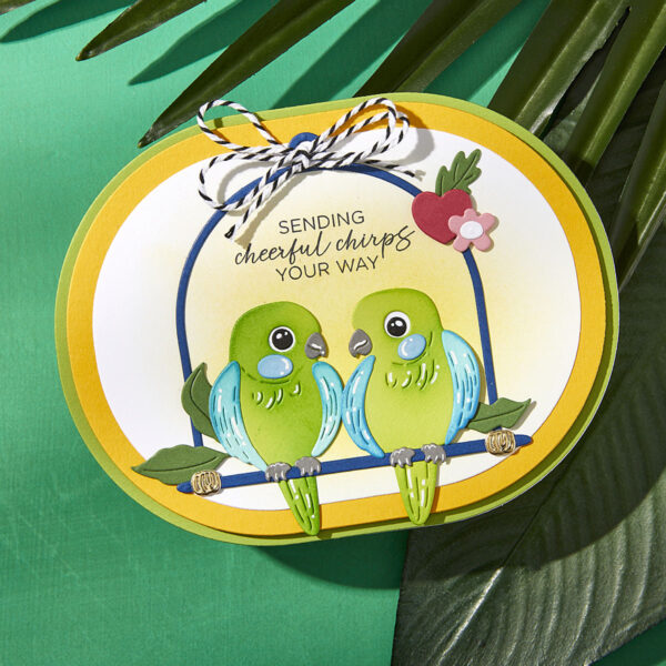 Spellbinders Pretty Birds Etched Dies From the Cheerful Chirps Collection