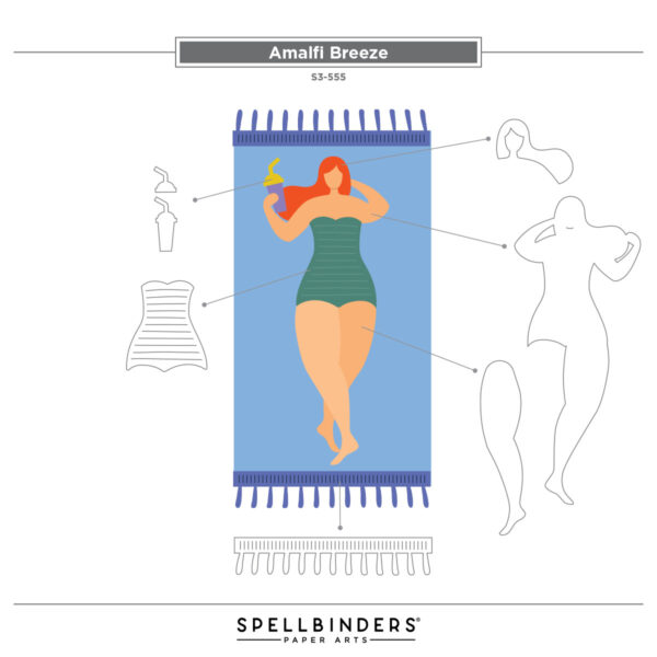 Spellbinders Amalfi Breeze Etched Dies From the La Dolce Vita Collection