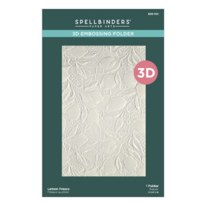 Spellbinders Lemon Fresco 3D Embossing Folder From the La Dolce Vita Collection