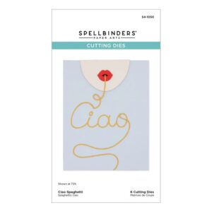 Spellbinders Ciao Spaghetti Etched Dies From the La Dolce Vita Collection