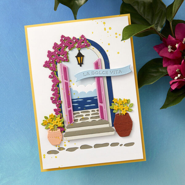 Spellbinders Beyond the Door Etched Dies From the La Dolce Vita Collection