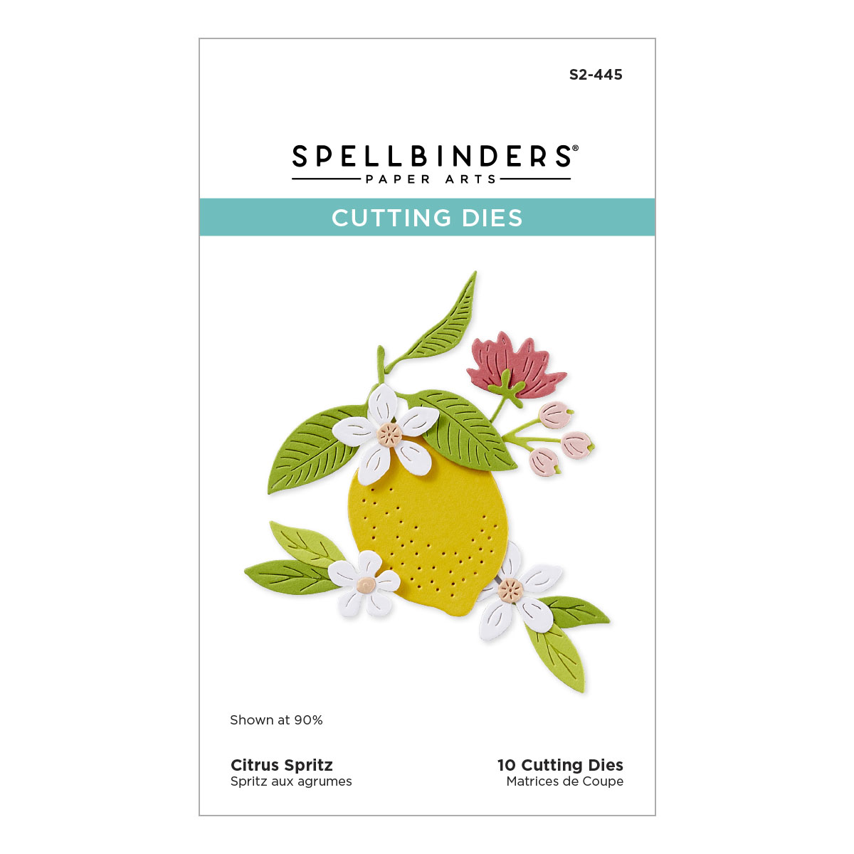 Spellbinders Citrus Spritz Etched Dies From the La Dolce Vita Collection