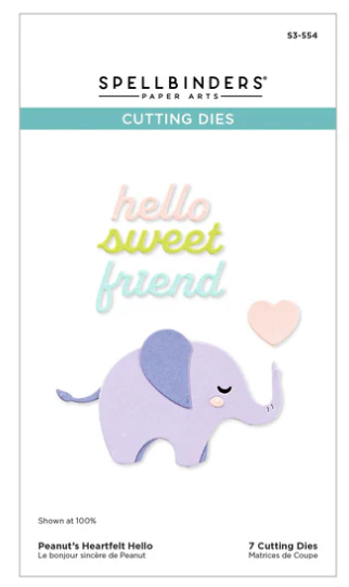 SPELLBINDERS DIE PEANUT'S HEARTFELT HELLO