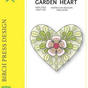 Birch Press Die Block Print Garden Heart