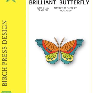 Birch Press Die Block Print Brilliant Butterfly